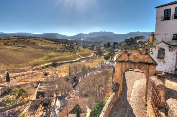 Landmarks Ronda City Located Top Mountain Andalusia Spain —  Fotos de Stock