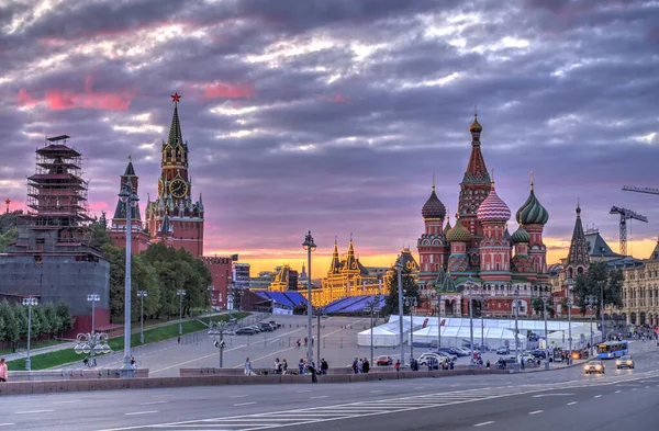 Moscow Russia August 2018 Historical Center Cloudy Weather — 图库照片