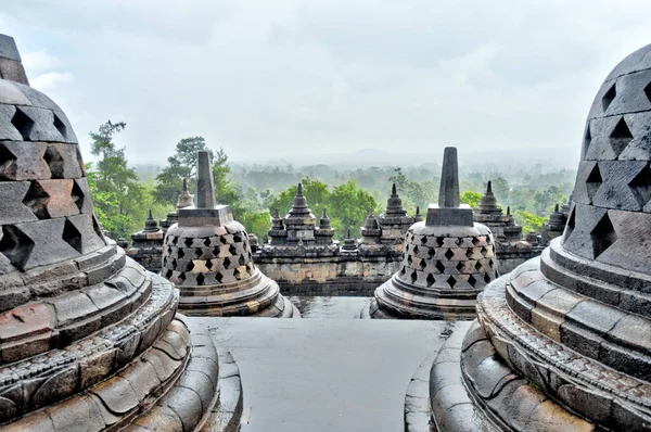 Templo Borobudur Java Indonesia —  Fotos de Stock