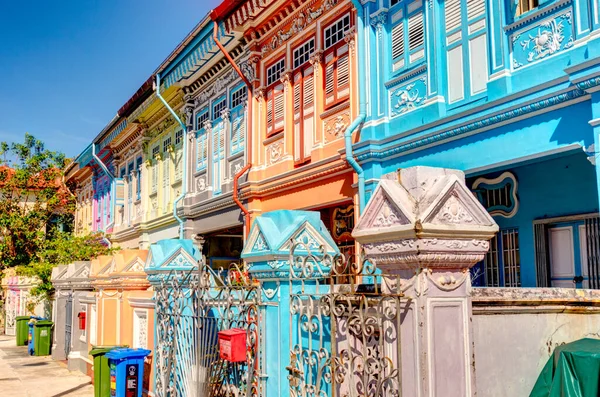 Singapore March 2019 Historical Buildings Joo Chiat Road — Fotografia de Stock