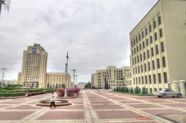 Minsk Belarus September 2017 City Center Summertime — Stock Photo, Image