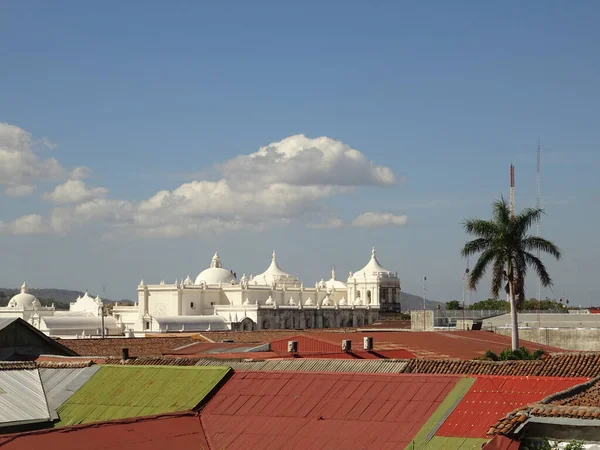 Leon Nicaragua January 2016 Cityscape Beautiful View Hdr Image — Stock Photo, Image