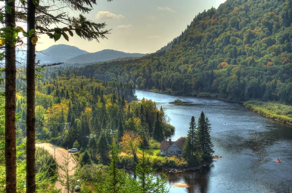 Jacques Cartier River National Park Quebec Canadav — Fotografia de Stock