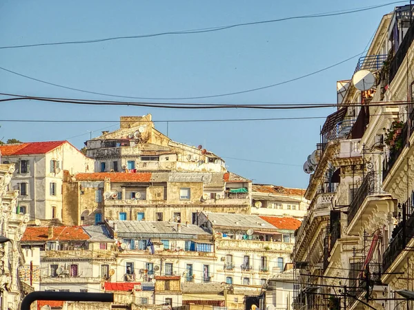 Algiers Algeria March 2020 Colonial Architecture Sunny Weather Hdr Image — 스톡 사진