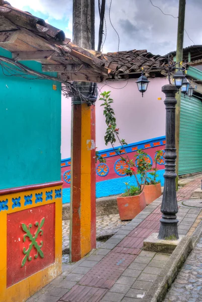 Guatape Antioquia Colombia May 2019 Colorful Village Cloudy Weather — Stockfoto