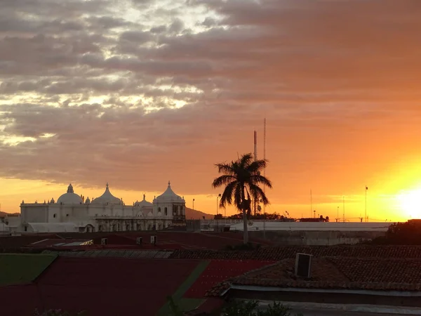 Leon Nicaragua January 2016 Cityscape Beautiful View Hdr Image — Zdjęcie stockowe