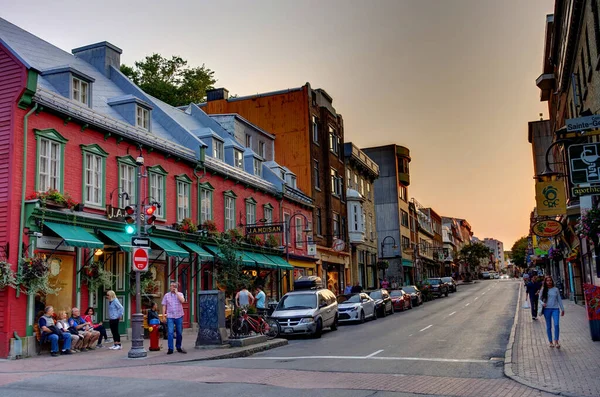 Quebec City Canada September 2017 Historical Center View Hdr Image — Stok fotoğraf