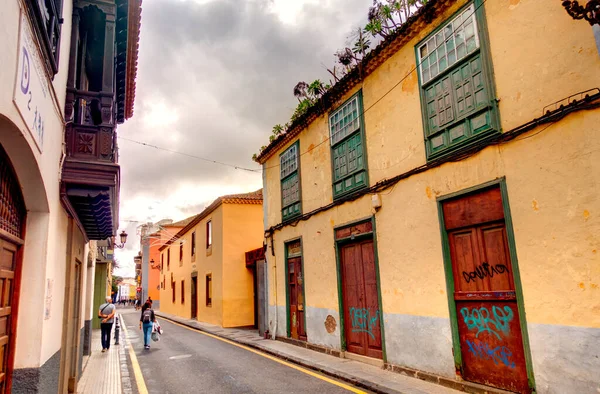 Santa Cruz Palma Spain March 2020 Historical Center Cloudy Weather —  Fotos de Stock