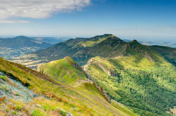 Beautiful Landscape Auvergne Historical Region France — Stok fotoğraf