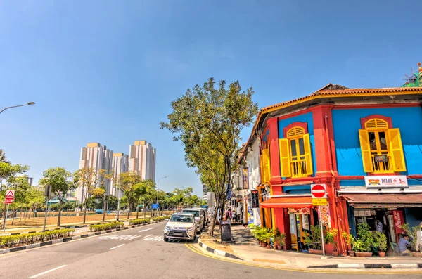Singapore March 2019 Historical Buildings Joo Chiat Road — 스톡 사진