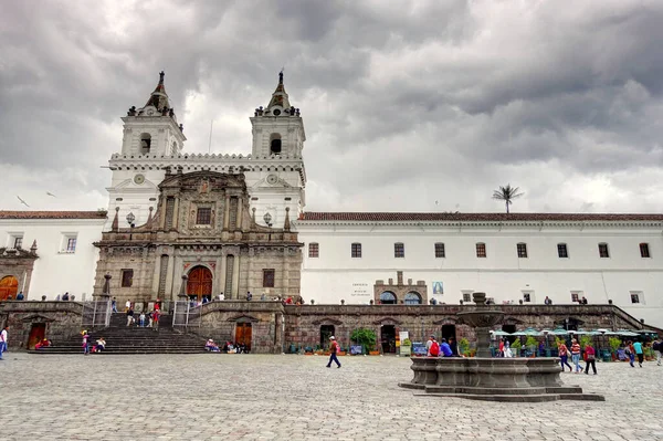 Quito Ecuador April 2018 Beautiful View Historical Center City — Zdjęcie stockowe