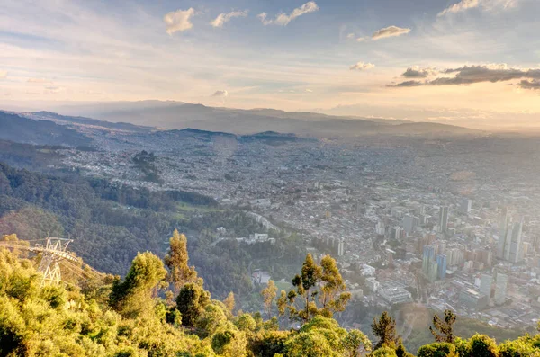 Bogota Colombia April 2019 Cityscape Cloudy Weather — Zdjęcie stockowe