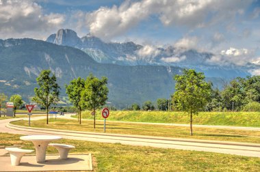 beautiful landscape in n French Alps