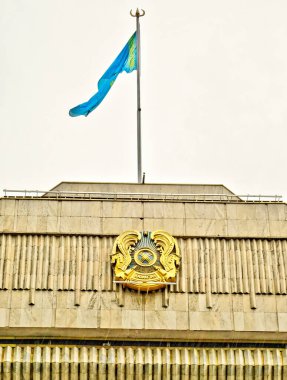 ALMATY, KAZAKHSTAN - APRIL 2016 : City center in springtime