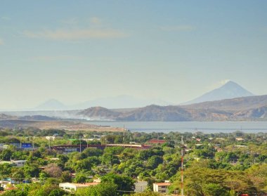Managua, Nicaragua - January 2015 : City center in sunny weather