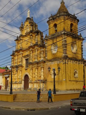 LEON, NICARAGUA - January 2016: Historical center view, HDR Image