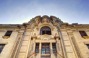 LIMA, PERU - APRIL 2018: Historical center in sunny weather