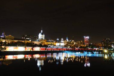 MONTREAL, CANADA - SEPTEMBER 2017 : Cityscape by night