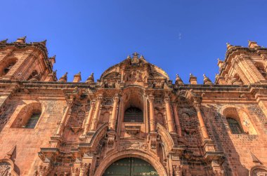 CUSCO, PERU - APRIL 2018: Historical center in sunny weather