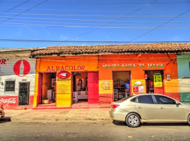 LEON, NICARAGUA - January 2016: Historical center view, HDR Image