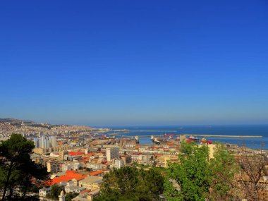 Algiers, Algeria - March 2020 : Colonial architecture in sunny weather, HDR Image