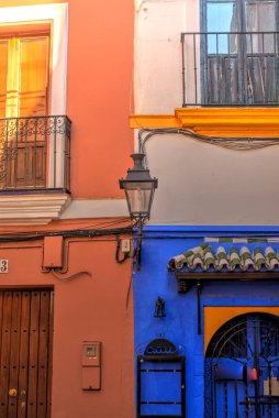 Sevilla, Spain - January 2019 : Historical center in sunny weather