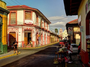 LEON, NICARAGUA - January 2016: Historical center view, HDR Image