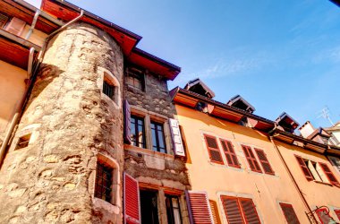 Annecy, France - August 2019 : Historical center in summertime