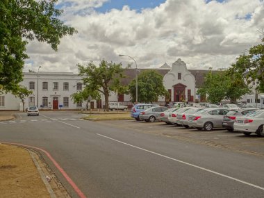 STELLENBOSCH, SOUTH AFRICA - JANUARY 2015: City center in summertime