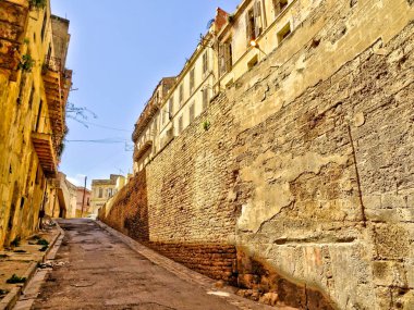Oran, Algeria - March 2016 : Historical center in springtime 