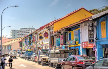 Singapore - March 2019 : Historical buildings in Joo Chiat Road