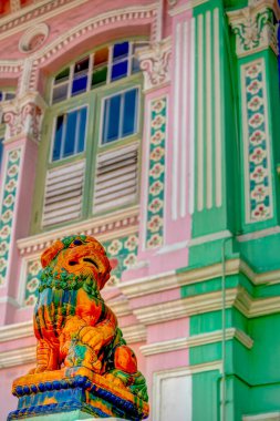 Singapore - March 2019 : Historical buildings in Joo Chiat Road