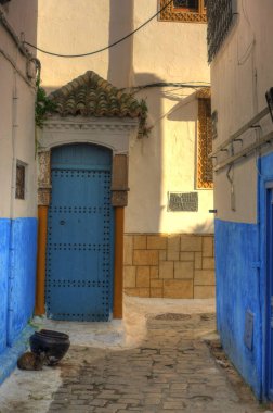 Rabat, Morocco - January 2015 : Historical center in wintertime