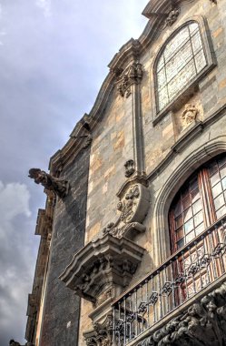 Santa Cruz de la Palma, Spain - March 2020 : Historical center in cloudy weather
