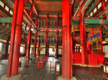 SEOUL, SOUTH KOREA - SEPTEMBER 2016: Historical center of Seoul in sunny weather