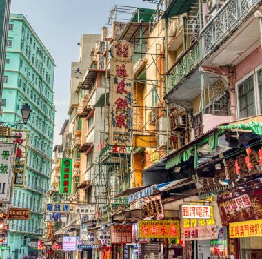architecture details in Macau city center, HDR Image