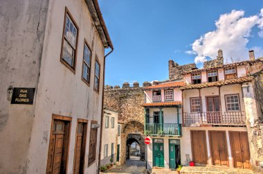 Braganca, Portugal - March 2019 : Historical center in springtime