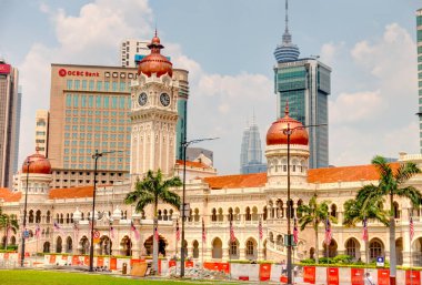 Kuala Lumpur, Malaysia - March 2019 : Historical center, HDR image