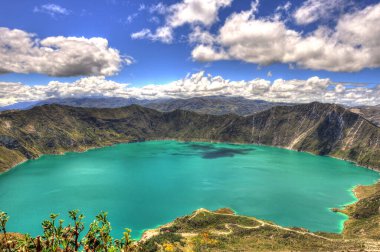 quilotoa krater Gölü, ecuador