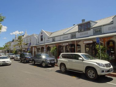 STELLENBOSCH, SOUTH AFRICA - JANUARY 2015: City center in summertime