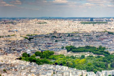 Paris landmarks from the Montparnasse Tower