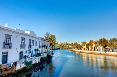 FARO, PORTUGAL - JANUARY 2019: Historical center in sunny weather, HDR image