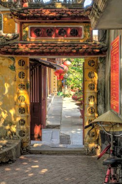 Haiphong, Vietnam - November 2020 : Historical center in cloudy weather
