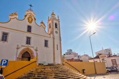 FARO, PORTUGAL - JANUARY 2019: Historical center in sunny weather, HDR image