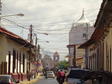 LEON, NICARAGUA - January 2016: Historical center view, HDR Image