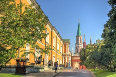 MOSCOW, RUSSIA - AUGUST 2018: Historical center in sunny weather, HDR image