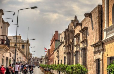 AREQUIPA, PERU - APRIL 2018 : Historical center in Arequipa