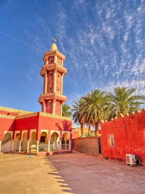 TIMIMOUN, ALGERIA - APRIL 2016: City center in sunny weathe