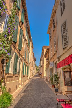 Cassis, France - August 2019 : Picturesque harbour in summertime