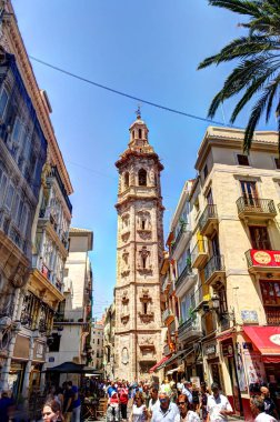 VALENCIA, SPAIN - JUNE 2017: City center in summertime